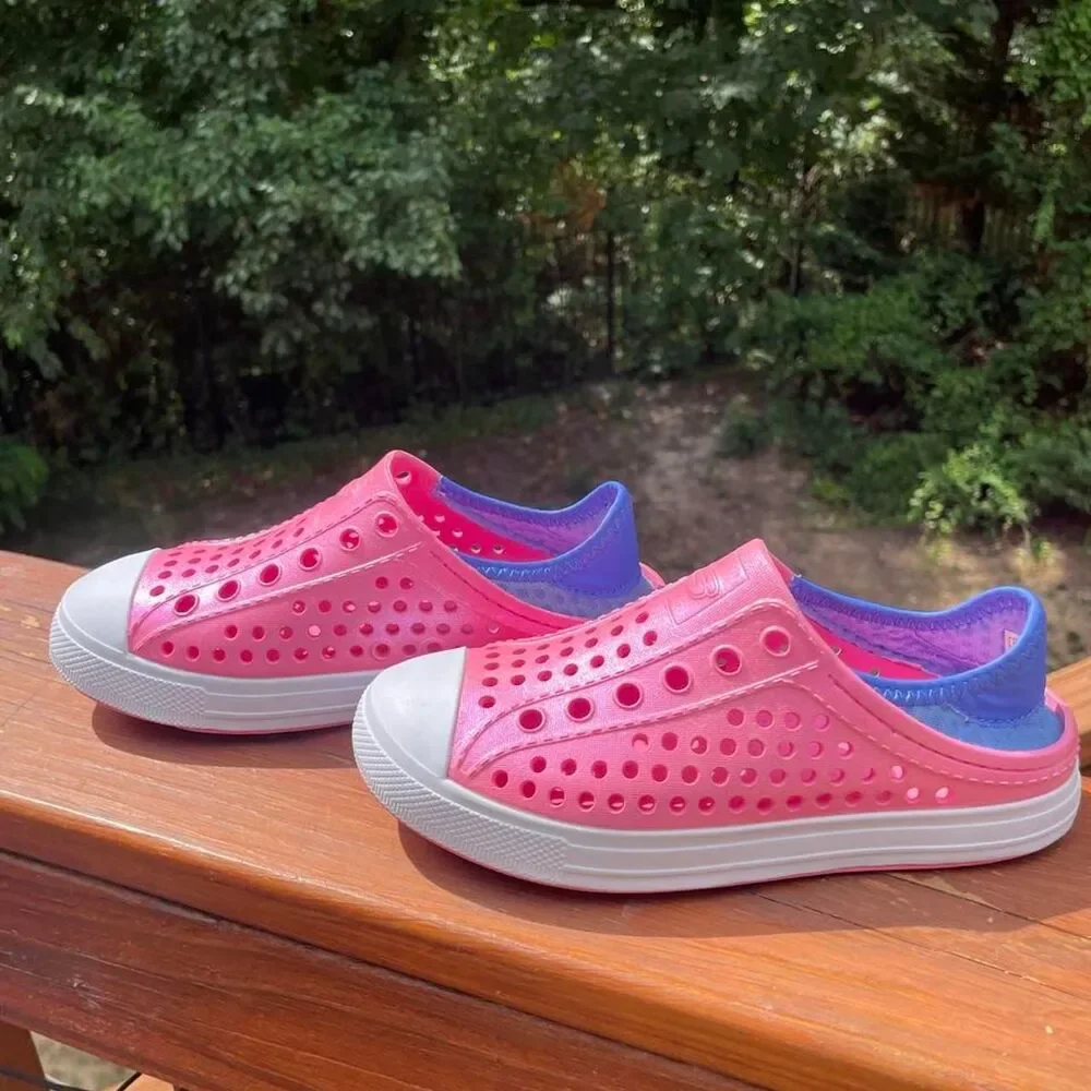 Skechers Kids 13 Pink Water shoes slip On Sandals